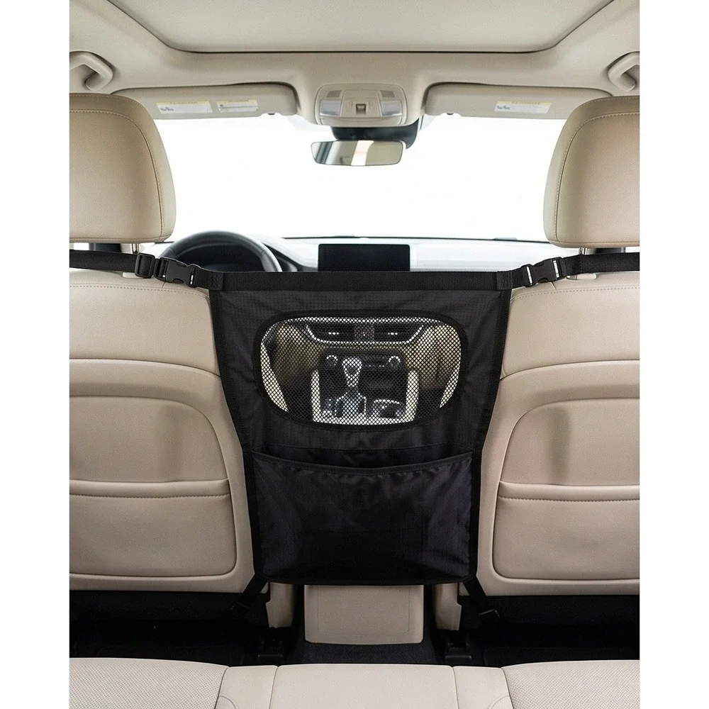 Turtle Wax‎ Seatback Mounted Barrier Mesh Window L Pocket Adj. Straps Black NIB
